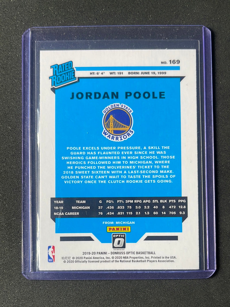 2019-20 Panini NBA Donruss Optic Jordan Poole Rated Rookie