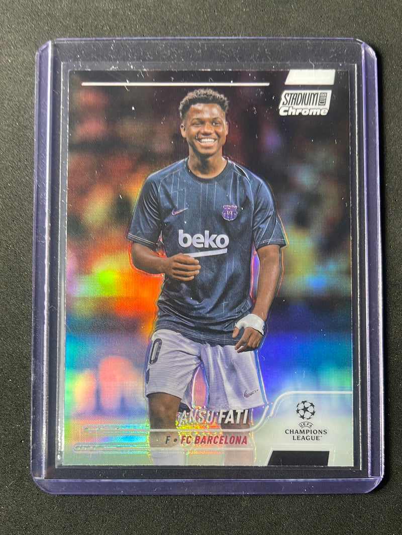 2021-22 Topps Stadium Club Chrome UEFA Champions League Ansu Fati Refractor