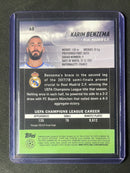 2021-22 Topps Stadium Club Chrome UEFA Champions League Karim Benzema Pink/Red Electric Charge Refractor