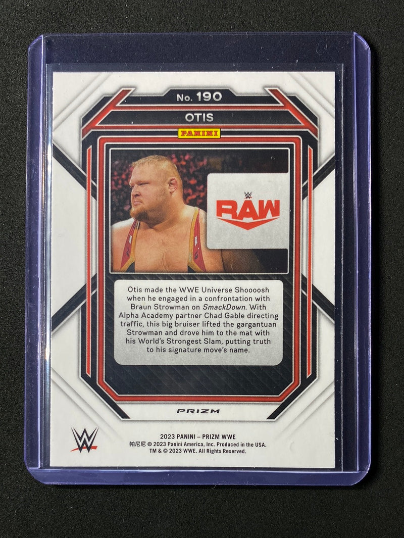 2023 Prizm WWE Otis Red Wave Prizm