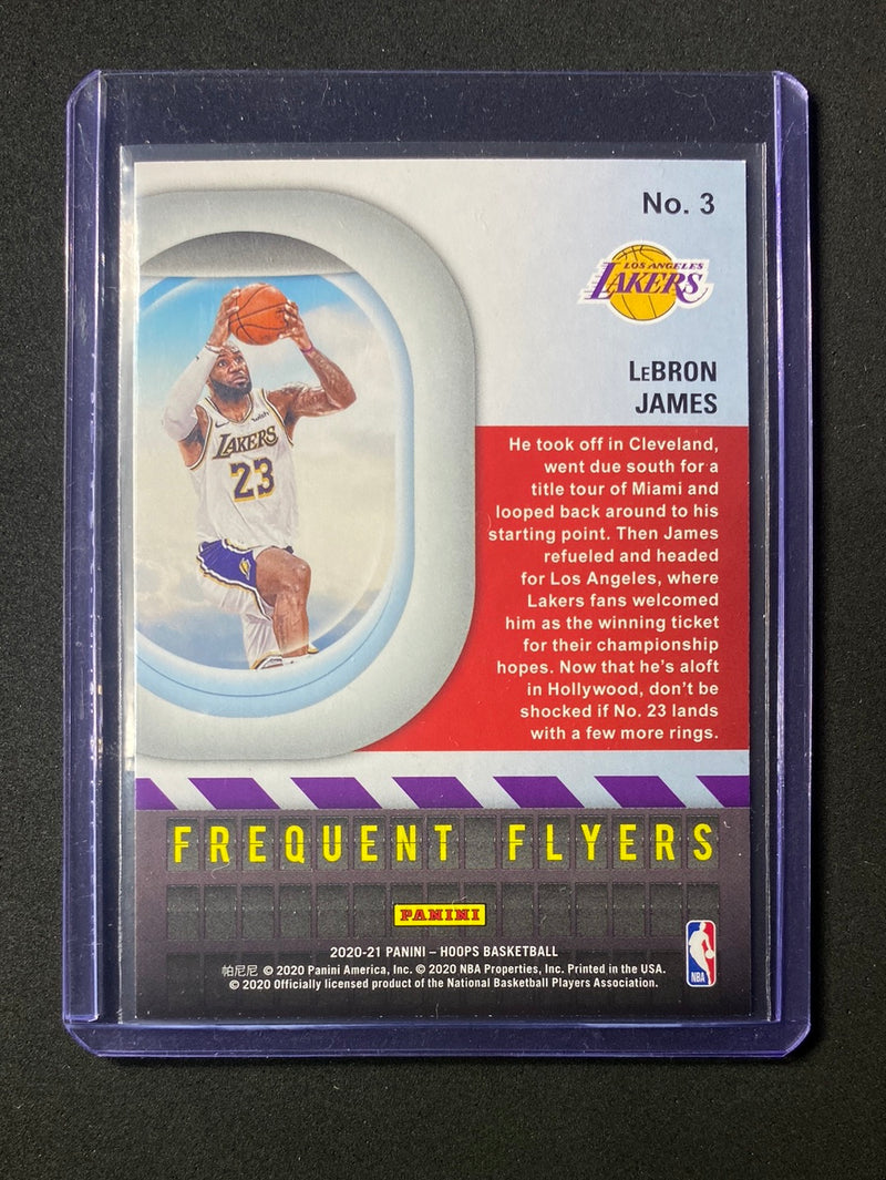 2020-21 Panini NBA Hoops Lebron James Frequent Flyers