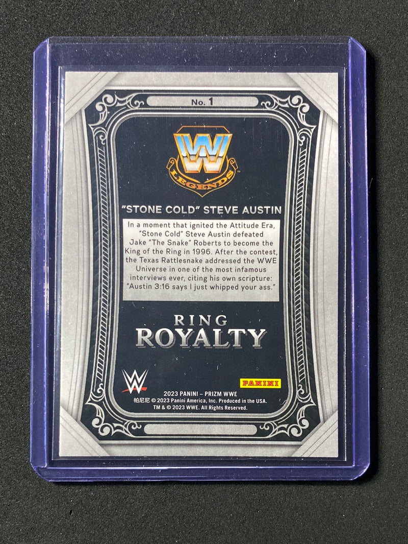 2023 Prizm WWE "Stone Cold" Steve Austin Ring Royalty