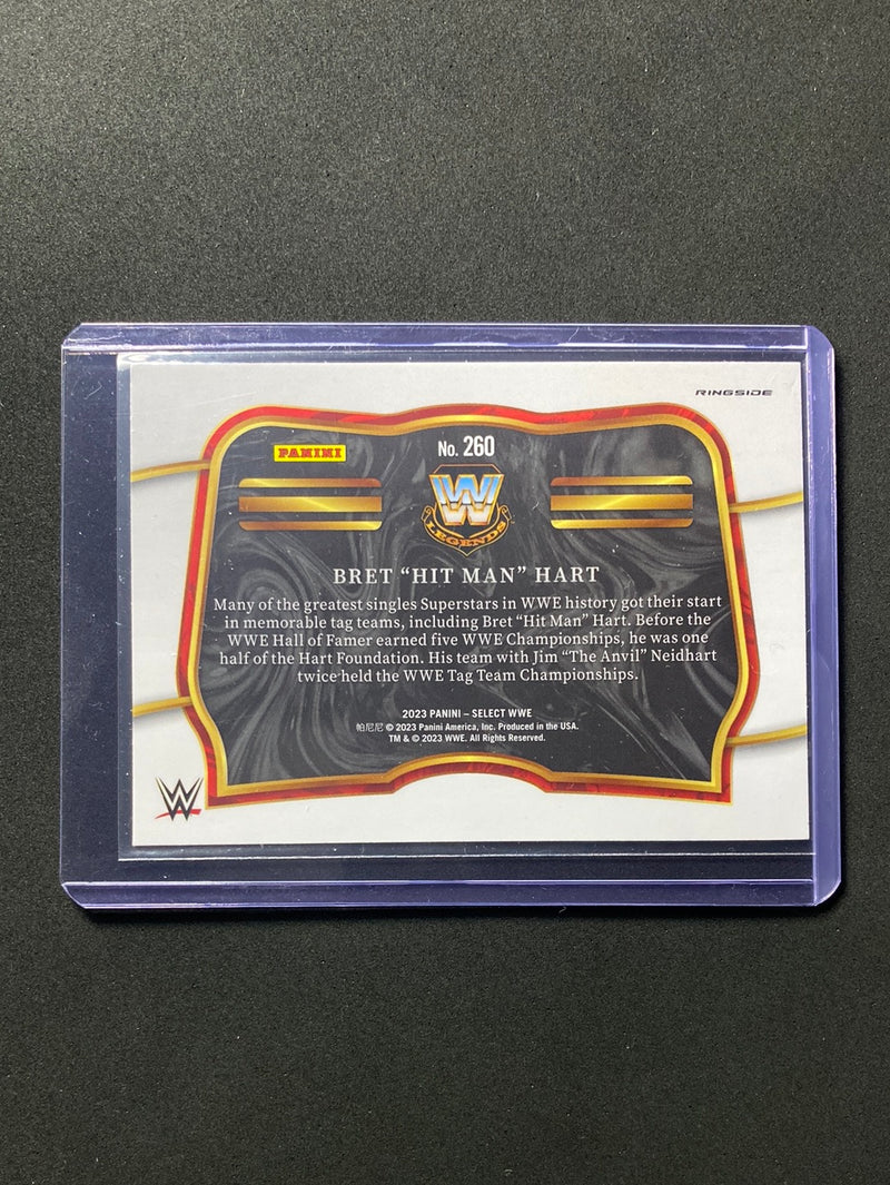 2023 Panini Select WWE Bret "Hit Man" Hart Ringside