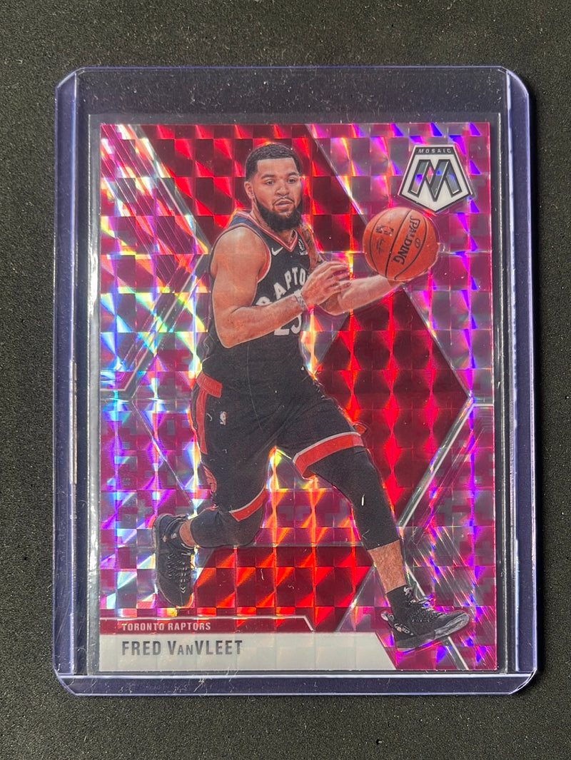 2019-20 Panini Mosaic Fred VanVleet Camo Pink