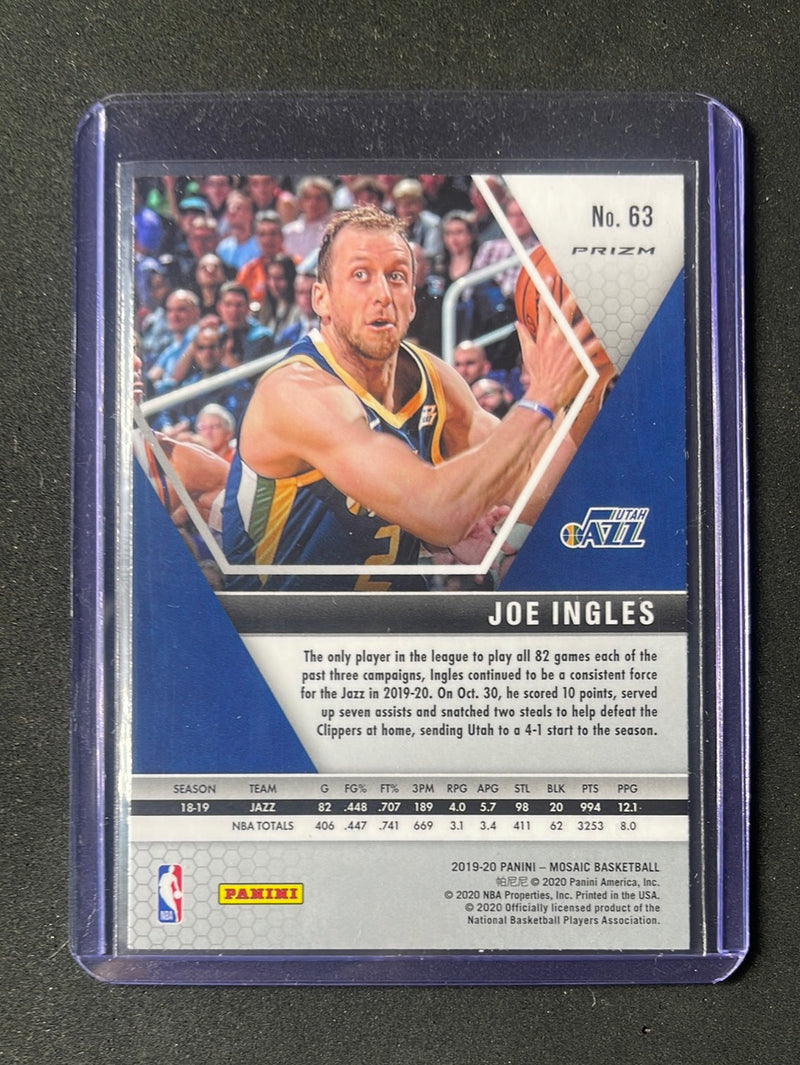 2019-20 Panini Mosaic Joe Ingles Camo Pink