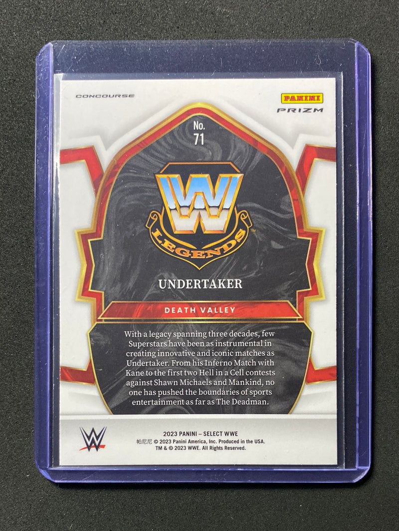 2023 Panini Select WWE Undertaker Concourse Silver