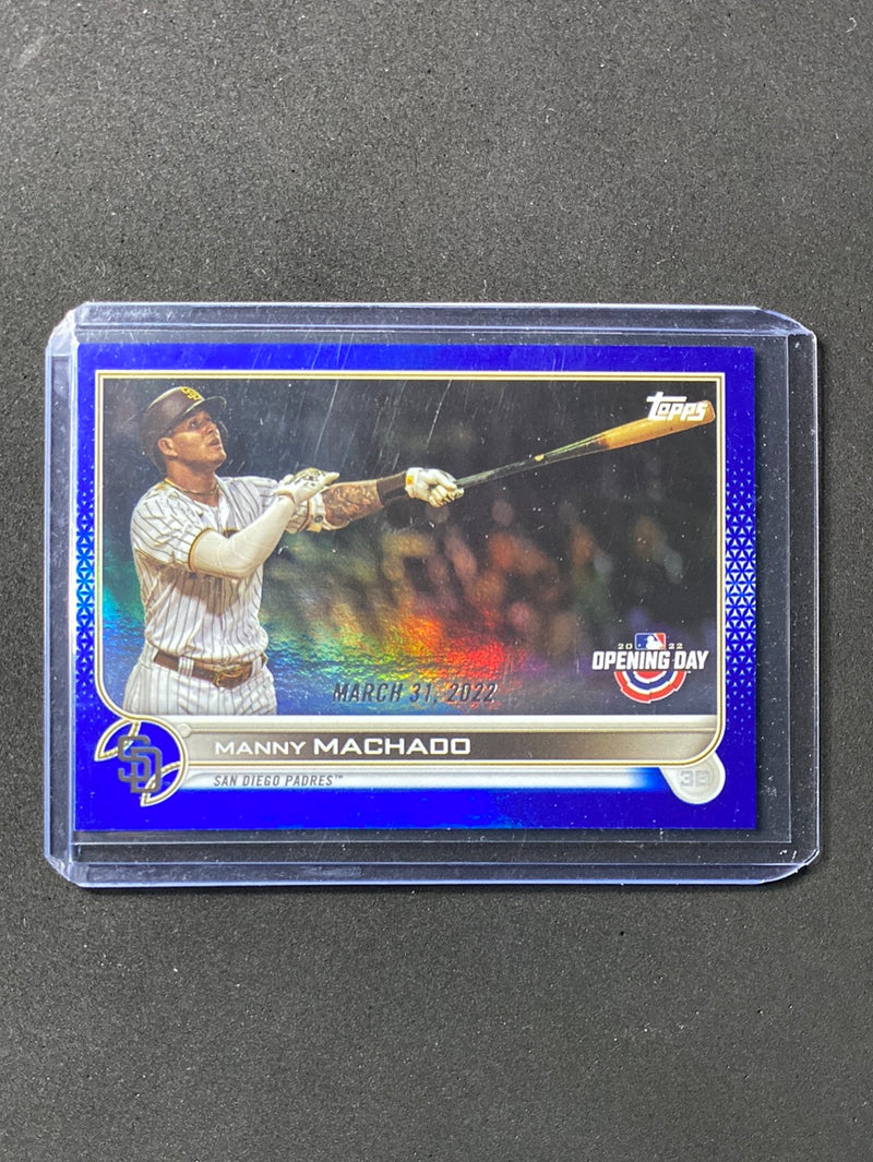 2022 Topps Opening Day Manny Machado Blue Foil