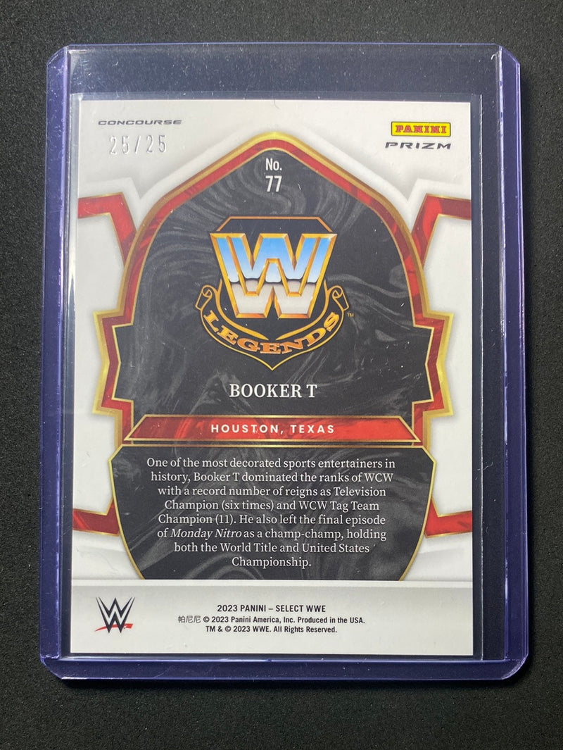 2023 Panini Select WWE Booker T Concourse Tie-Dye 25/25