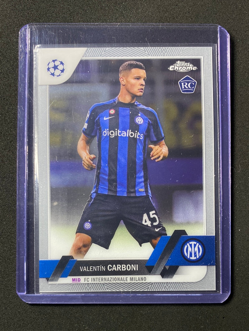 2022-23 Topps Chrome UEFA Club Competitions Valentin Carboni