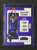 2021-22 Panini Contenders Lebron James Game Ticket