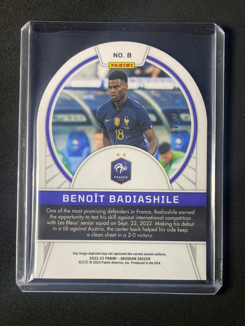 2022-23 Obsidian Benoit Badiashile Tunnel Vision Red Pulsar 27/30