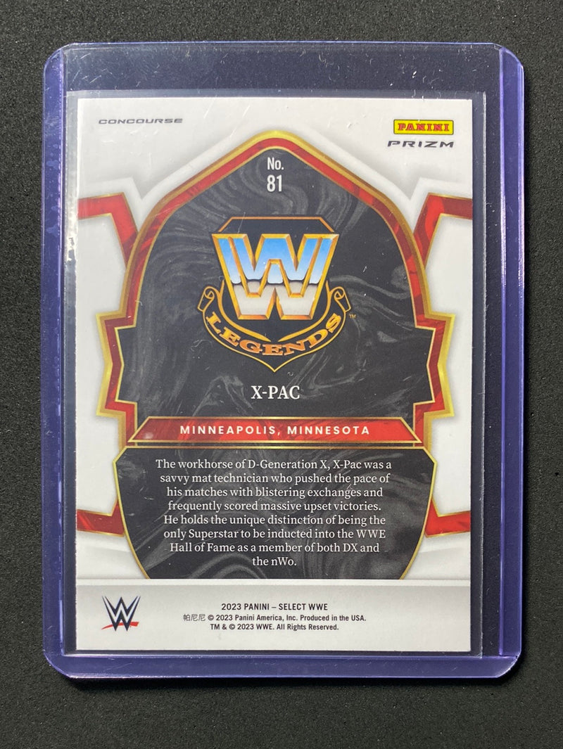 2023 Panini Select WWE X-Pac Concourse Tri-Color