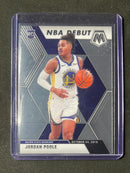 2019-20 Panini Mosaic Jordan Poole NBA Debut