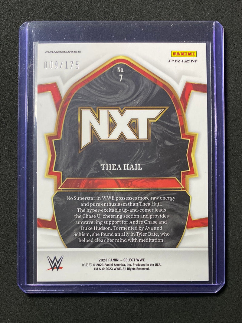 2023 Panini Select WWE Thea Hail Concourse Red 9/175