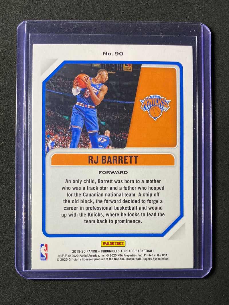2019-20 Panini NBA Chronicles RJ Barrett Threads