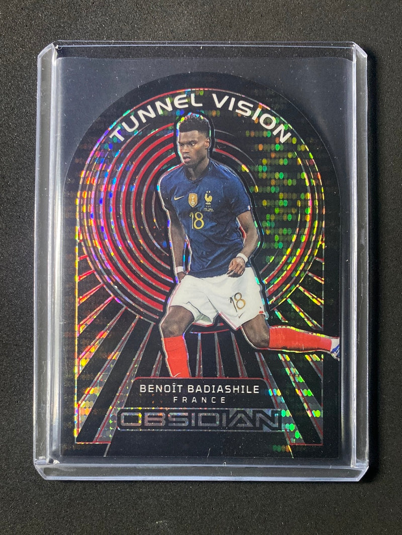 2022-23 Obsidian Benoit Badiashile Tunnel Vision Red Pulsar 27/30