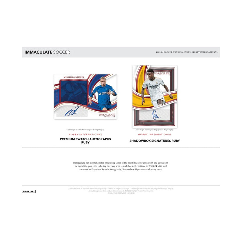 2023-24 Panini Immaculate Soccer Hobby International Box