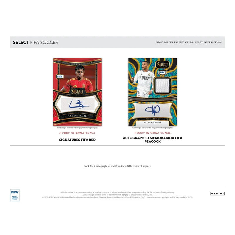2024-25 Panini Select FiFA Soccer Hobby International Box