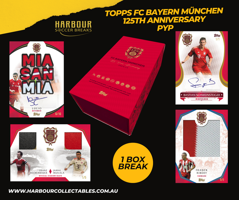 Topps FC Bayern Munchen 125th Anniversary PYP 1 Box Full Case Break