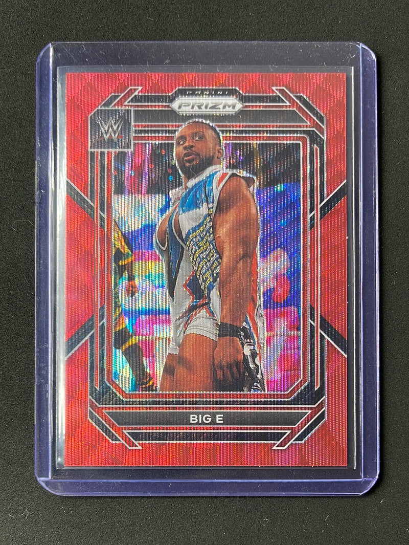 2023 Prizm WWE Big E Ruby Wave Prizm