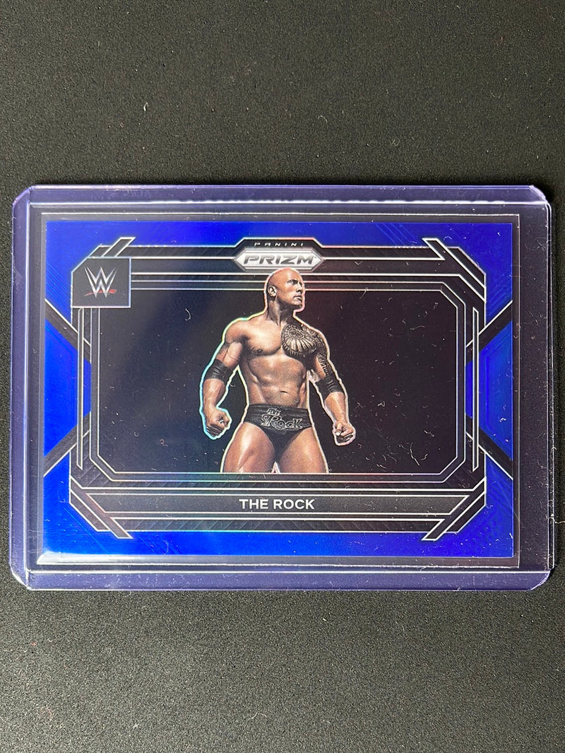 2023 Prizm WWE The Rock Blue Prizm 126/199