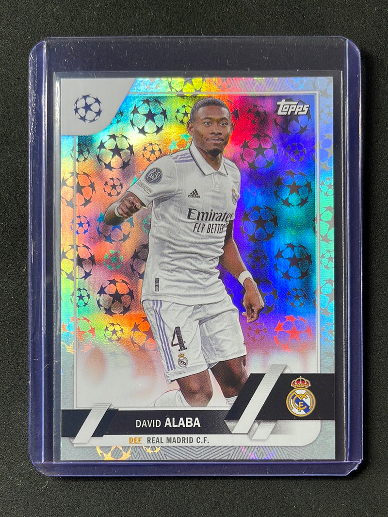 2022-23 Topps UEFA Club Competitions David Alaba Starball Foil