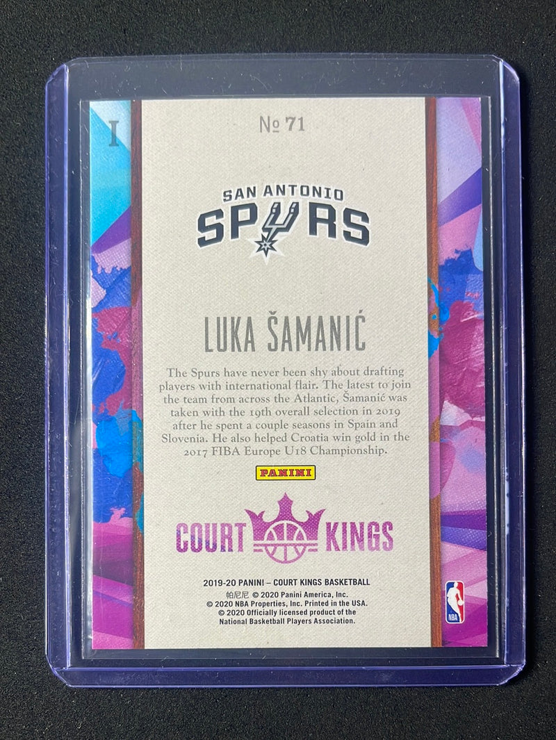 2019-20 Panini Court Kings Luka Samanic Rookies I