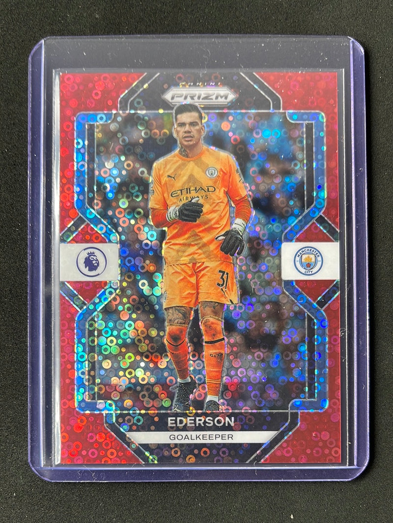2022-23 Prizm Premier League Ederson Red Breakaway Prizm 4/49
