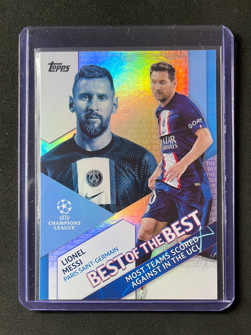 2022-23 Topps UEFA Club Competitions Lionel Messi Best Of The Best