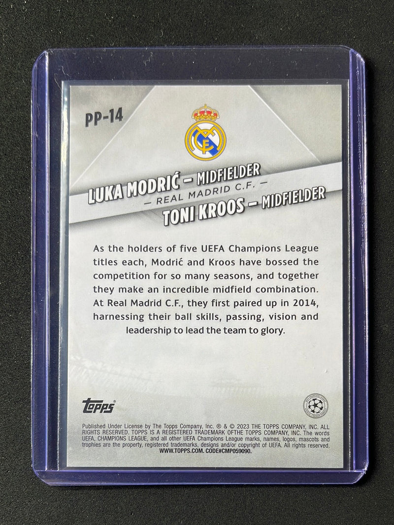 2022-23 Topps UEFA Club Competitions Premium Partnerships Modric/Kroos