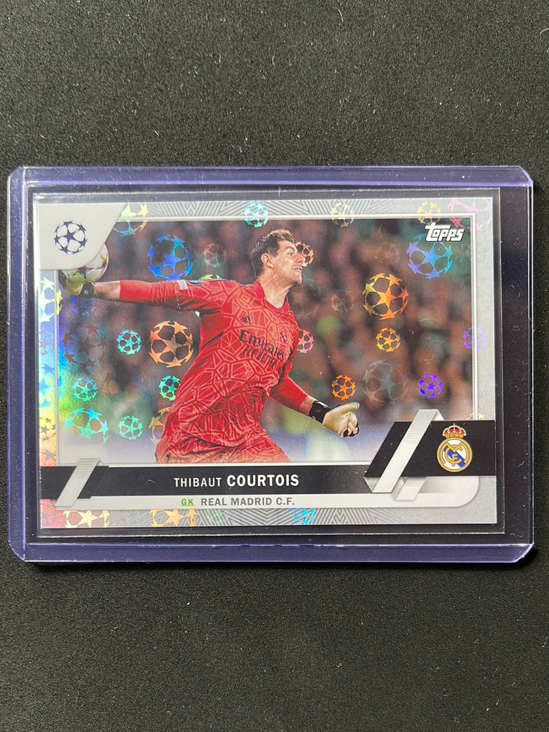 2022-23 Topps UEFA Club Competitions Thibaut Courtois Starball Foil