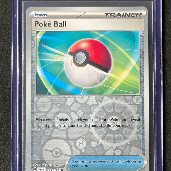 Pokemon TCG Scarlet & Violet Poke Ball Trainer Reverse Holo 185/198