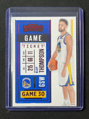 2020-21 Panini Contenders Klay Thompson Game Ticket Red