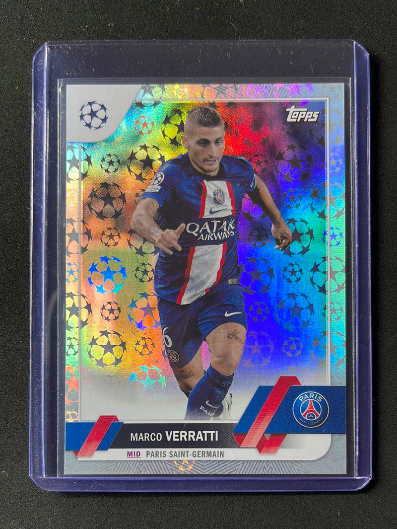 2022-23 Topps UEFA Club Competitions Marco Verratti Starball Foil