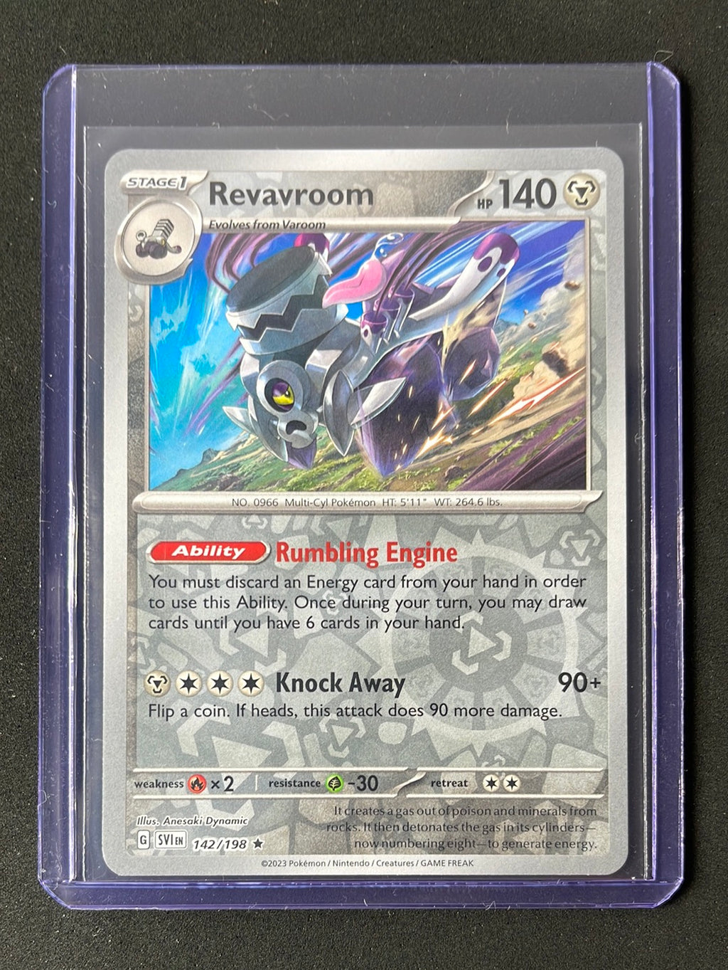 Pokemon TCG Scarlet & Violet Revavroom Reverse Holo 142/198 Pokemon TCG Scarlet & Violet Revavroom Reverse Holo 142/198