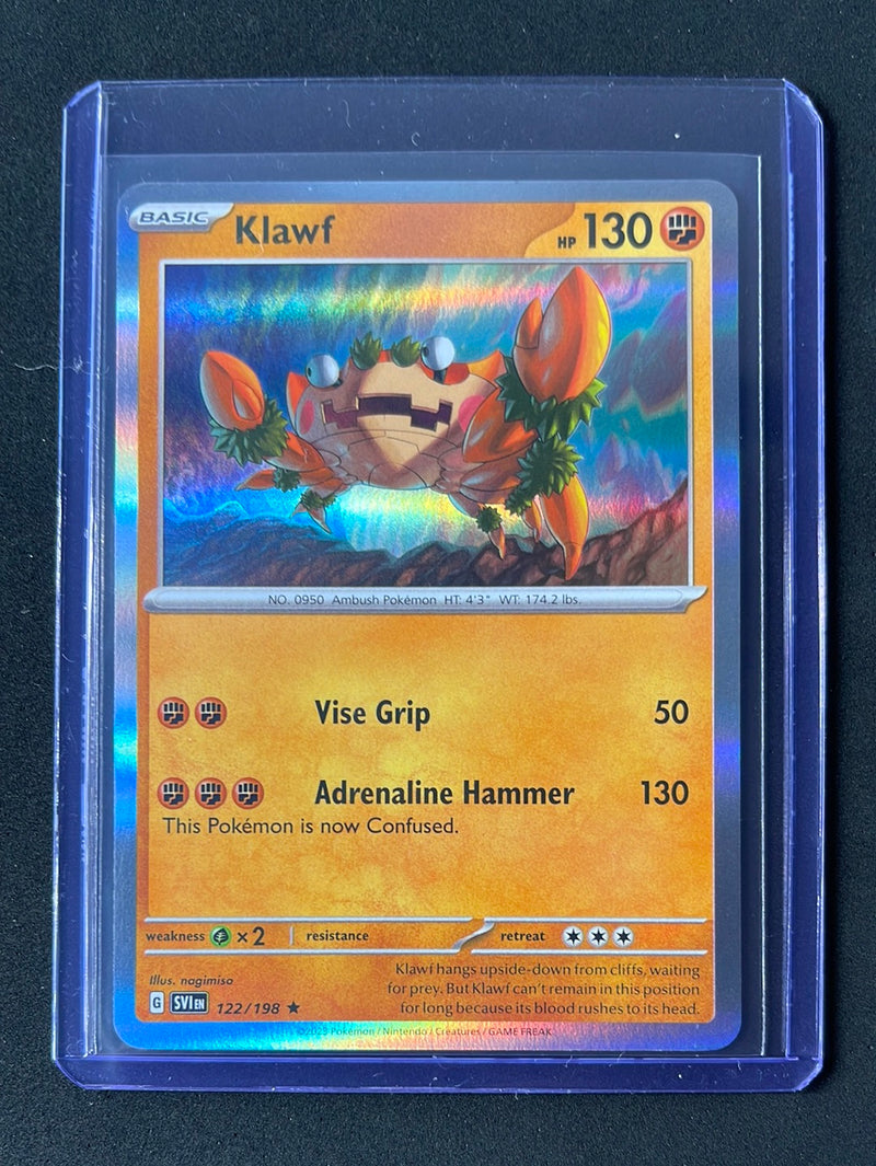 Pokemon TCG Scarlet & Violet Klawf Holo 122/198