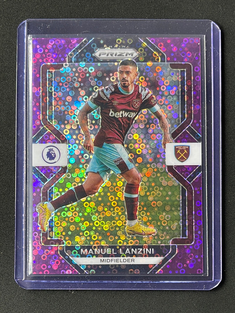 2022-23 Prizm Premier League Manuel Lanzini Purple Breakaway Prizm 24/25