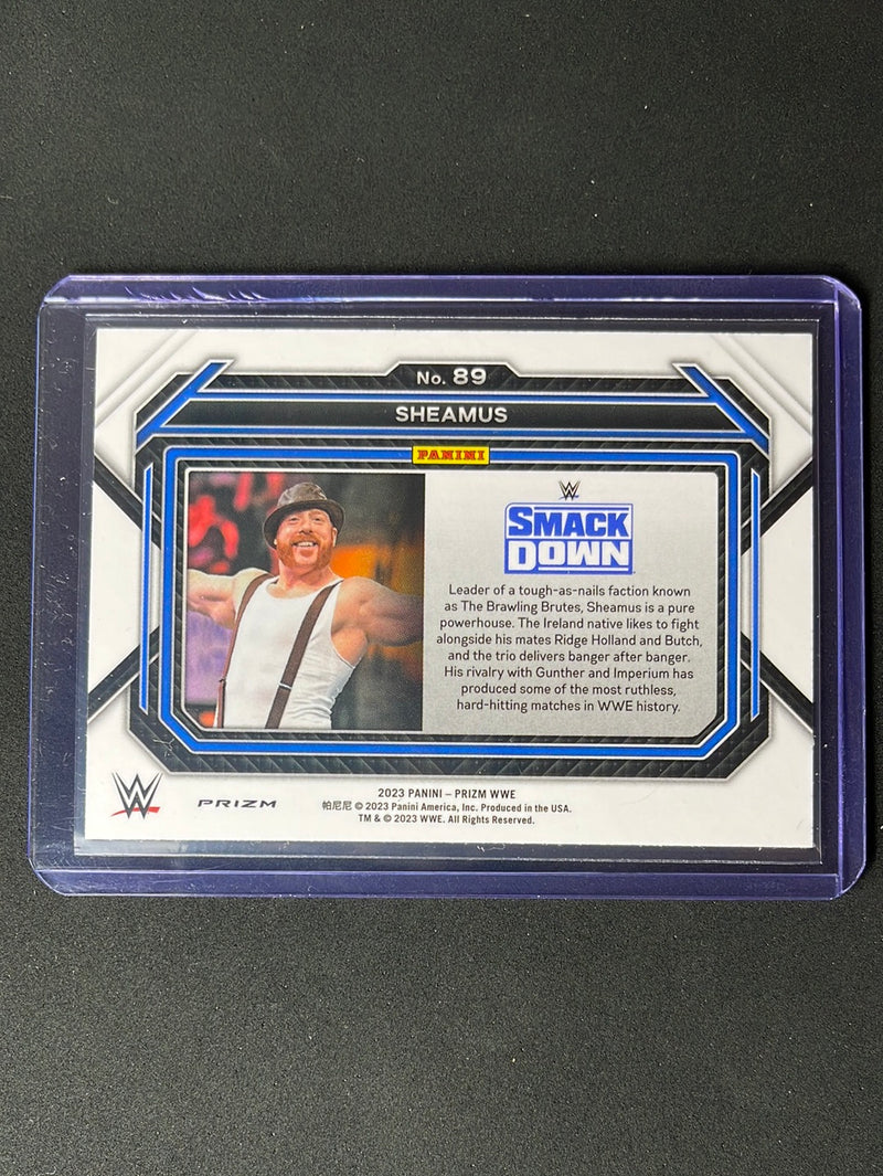 2023 Prizm WWE Sheamus Ruby Wave Prizm