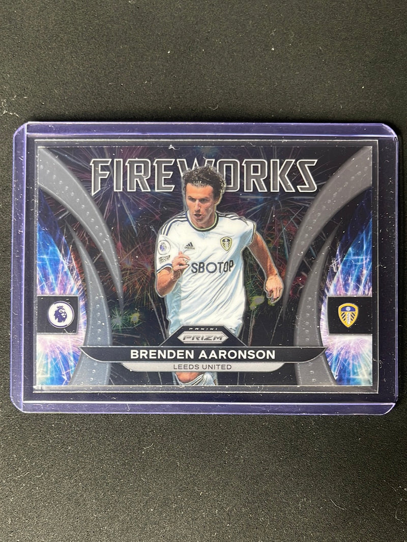 2022-23 Prizm Premier League Brenden Aaronson Fireworks