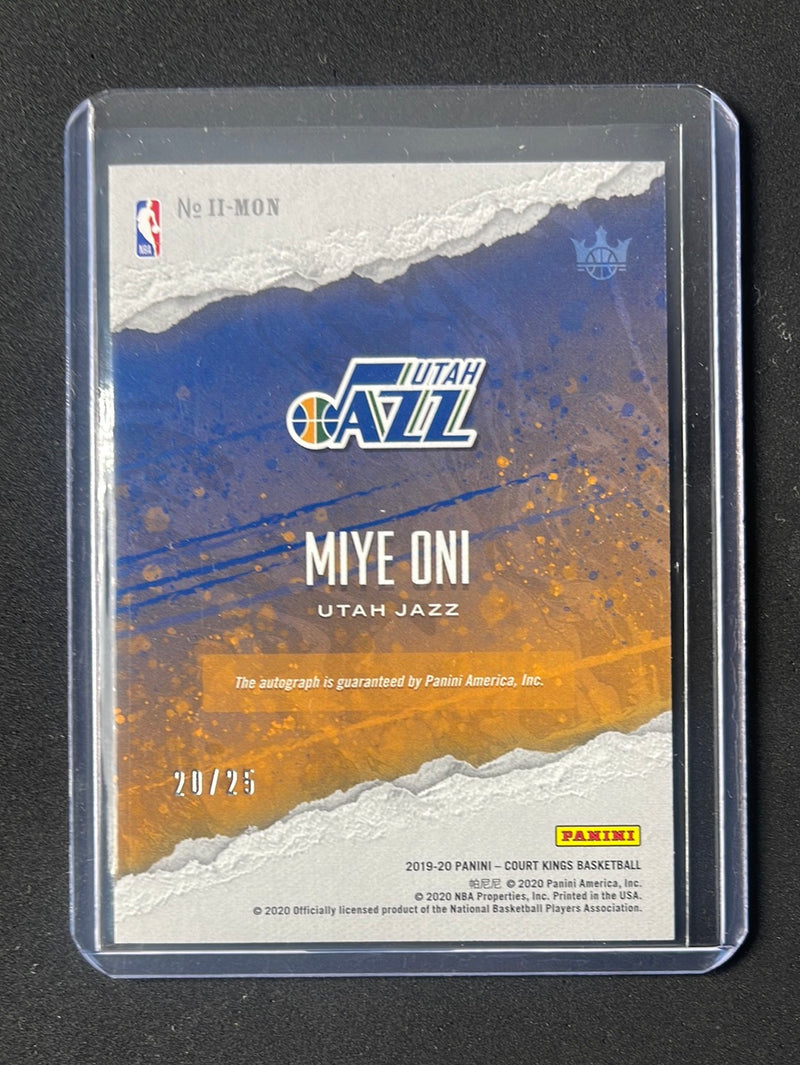 2019-20 Panini Court Kings Miye Oni Impressionist Ink Sapphire 20/25