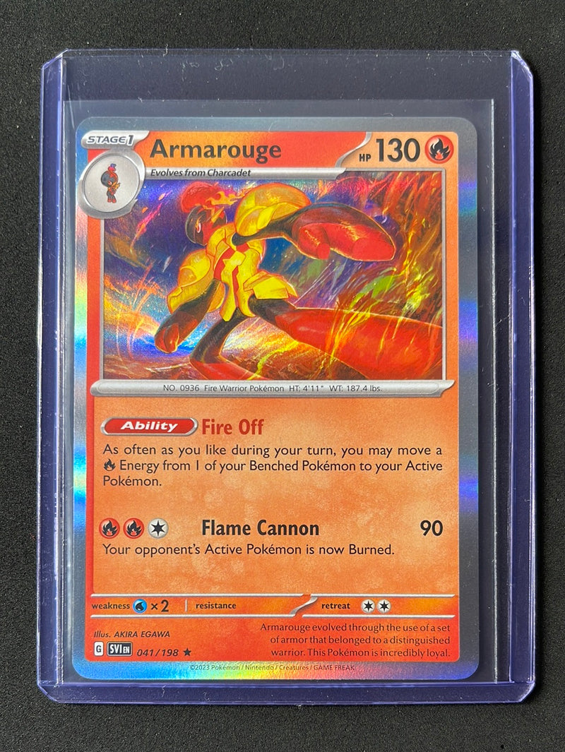 Pokemon TCG Scarlet & Violet Armarouge Holo 41/198