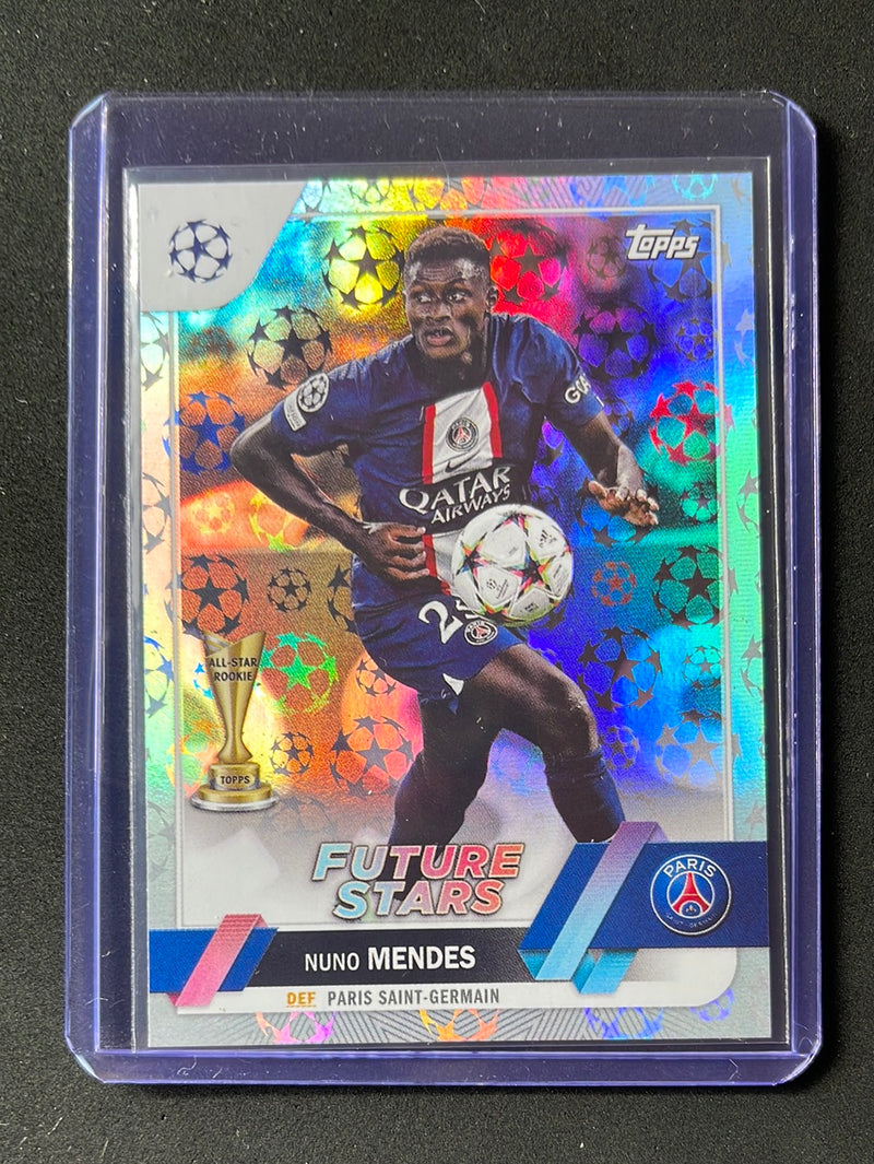 2022-23 Topps UEFA Club Competitions Nuno Mendes Starball Foil