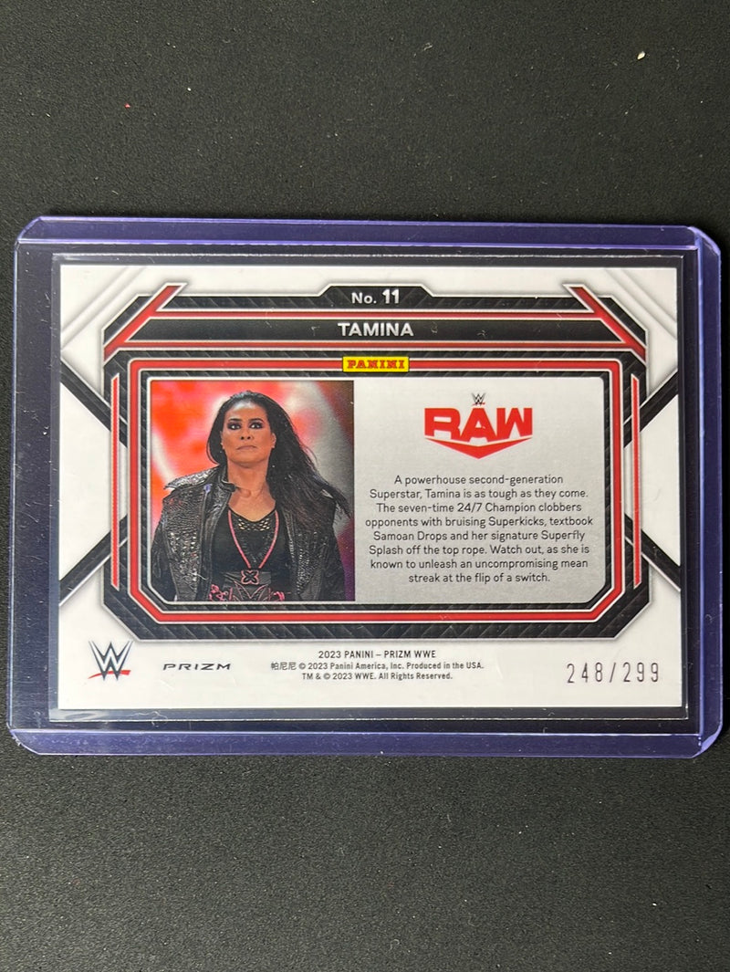 2023 Prizm WWE Tamina Red Prizm 248/299