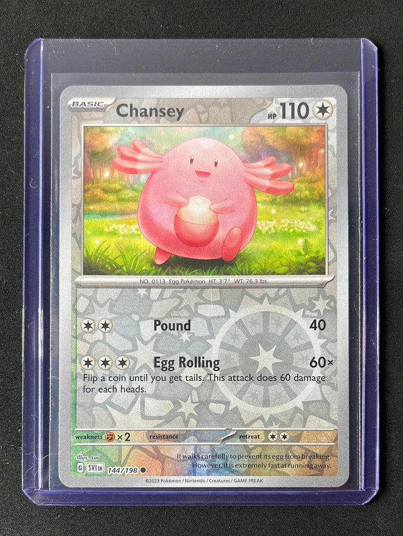 Pokemon TCG Scarlet & Violet Chansey Reverse Holo 144/198