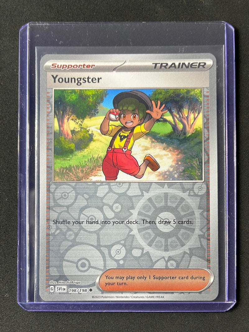 Pokemon TCG Scarlet & Violet Youngster Trainer Reverse Holo 198/198