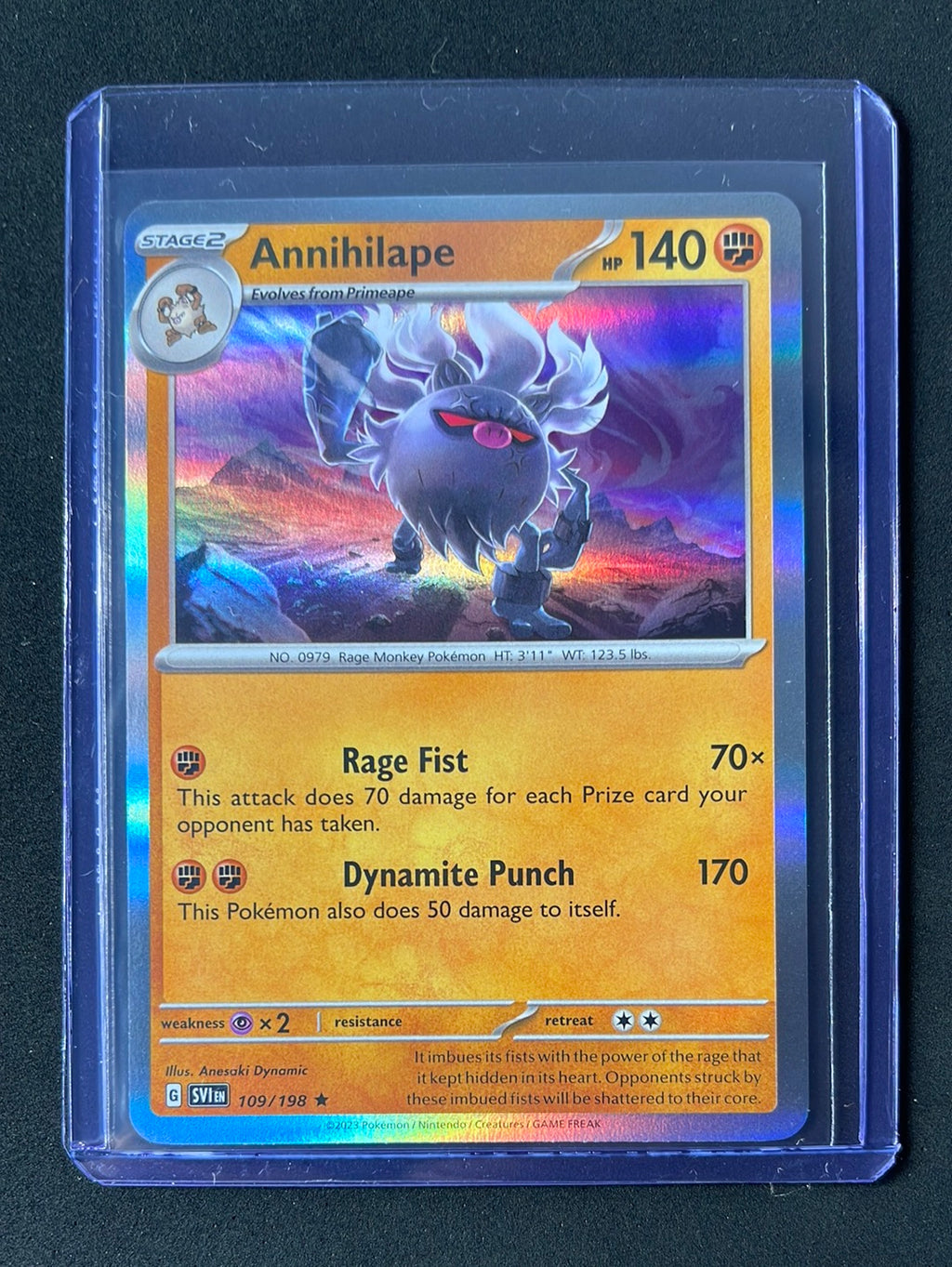 Pokemon TCG Scarlet & Violet Annihilape Holo 109/198 Pokemon TCG Scarlet & Violet Annihilape Holo 109/198
