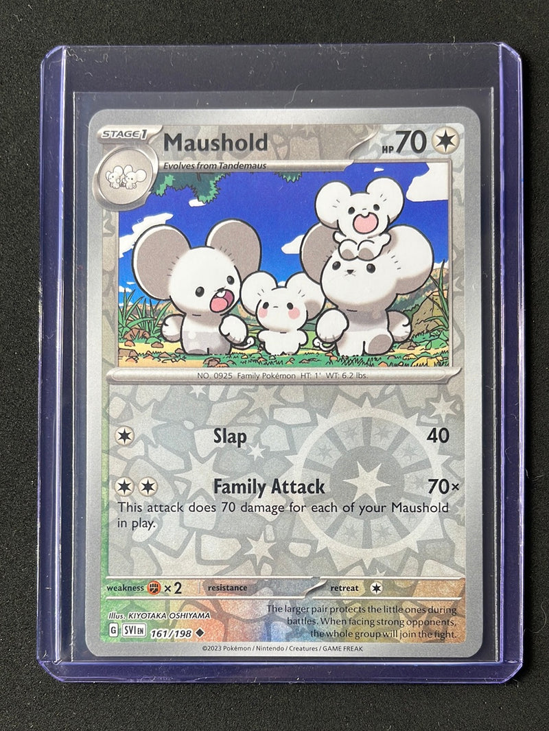 Pokemon TCG Scarlet & Violet Maushold Reverse Holo 161/198