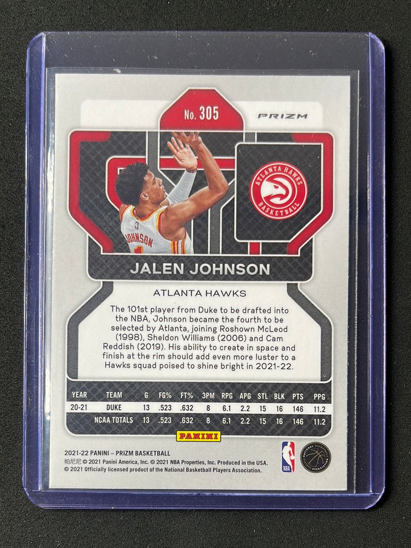 2021-22 Prizm NBA Jalen Johnson Blue NBA 75th