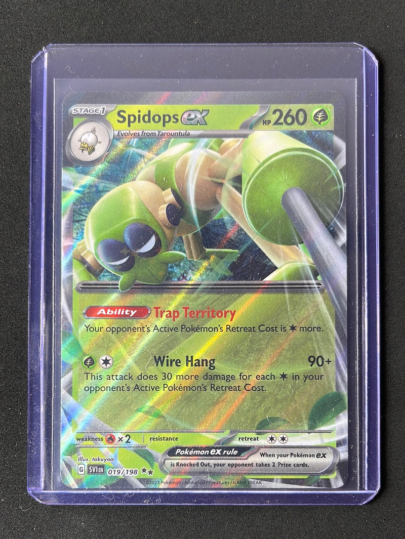 Pokemon TCG Scarlet & Violet Spidops EX 19/198