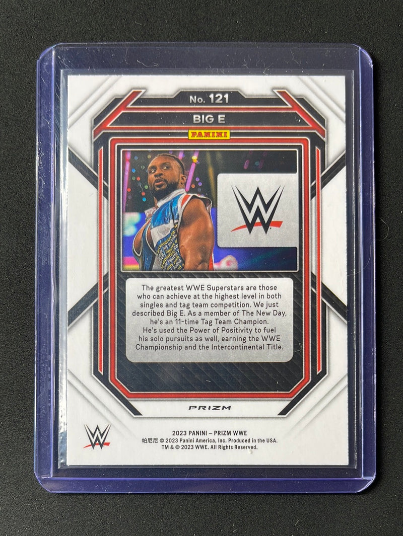 2023 Prizm WWE Big E Ruby Wave Prizm